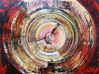 acrylic painting by Jason Astorquia titled Radiate