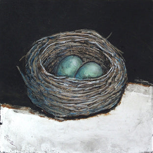 Illuminated Nest-Green Eggs by Jennifer Ross |  Artwork Main Image 