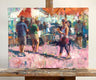 Original art for sale at UGallery.com | Saturday by Jerry Salinas | $575 | oil painting | 12' h x 16' w | thumbnail 3