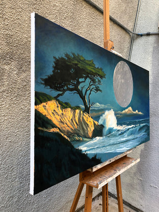 Super Moon by Jesse Aldana |  Side View of Artwork 