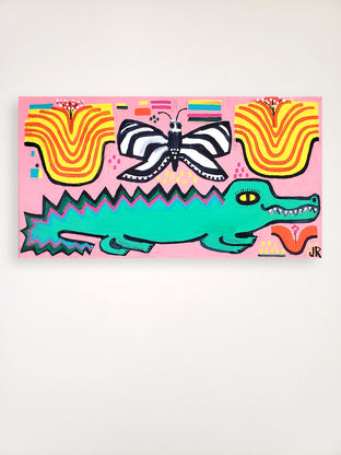 Alligator and Butterfly by Jessica JH Roller |  Context View of Artwork 