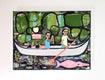 Original art for sale at UGallery.com | Canoe Adventure by Jessica JH Roller | $550 | acrylic painting | 18' h x 24' w | thumbnail 3