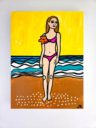 Girl on Beach by Jessica JH Roller |  Context View of Artwork 