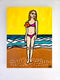 Original art for sale at UGallery.com | Girl on Beach by Jessica JH Roller | $550 | acrylic painting | 24' h x 18' w | thumbnail 3