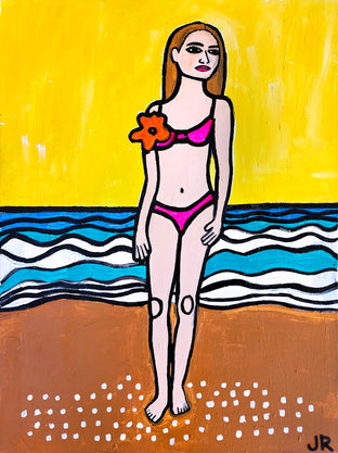 Girl on Beach by Jessica JH Roller |  Artwork Main Image 