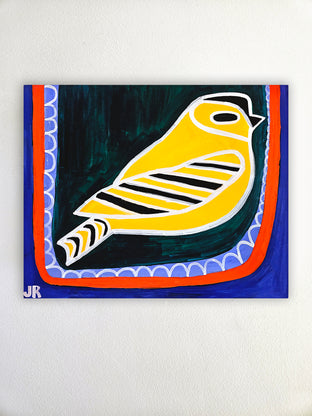 Goldfinch at Rest by Jessica JH Roller |  Context View of Artwork 