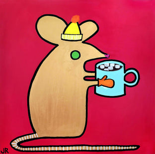 Mouse with Hot Chocolate by Jessica JH Roller |  Artwork Main Image 