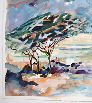 Acacia Trees 2 by Joe Giuffrida |  Side View of Artwork 