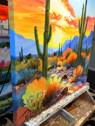 Desert Splendor by John Jaster |  Side View of Artwork 