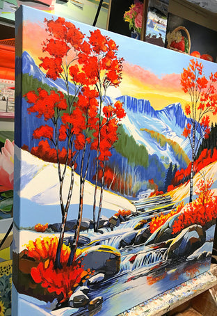 Spring in the Mountains by John Jaster |  Side View of Artwork 