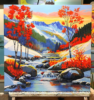 Spring in the Mountains by John Jaster |  Context View of Artwork 