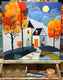 Original art for sale at UGallery.com | Under a Harvest Moon by John Jaster | $850 | acrylic painting | 20' h x 20' w | thumbnail 3