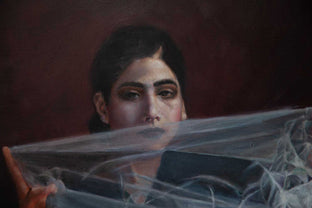 Woman with Veil by John Kelly |   Closeup View of Artwork 