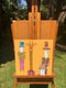 Original art for sale at UGallery.com | Orange Giraffe by John McCabe | $300 | acrylic painting | 12' h x 12' w | thumbnail 3