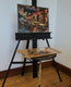 Original art for sale at UGallery.com | Leon Cafes at Night by Jonelle Summerfield | $950 | oil painting | 16' h x 20' w | thumbnail 3