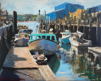 oil painting by Jonelle Summerfield titled Old Port