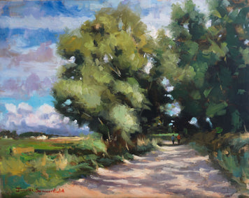 oil painting by Jonelle Summerfield titled The Way to Fromista