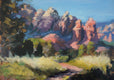 Original art for sale at UGallery.com | View from the Airport Mesa Trail by Jonelle Summerfield | $725 | oil painting | 14' h x 11' w | thumbnail 4