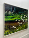 Original art for sale at UGallery.com | Daisies by Jose Luis Bermudez | $5,500 | oil painting | 48' h x 60' w | thumbnail 2