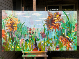 Sunflowers. 1 by Julia Hacker |  Context View of Artwork 