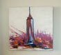 Original art for sale at UGallery.com | NYC=Freedom by Kajal Zaveri | $1,200 | acrylic painting | 24' h x 24' w | thumbnail 3