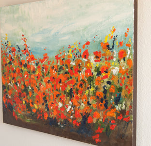 Summer Blooms by Kajal Zaveri |  Side View of Artwork 