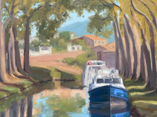 Canal du Midi by Karen d’Angeac Mihm |   Closeup View of Artwork 