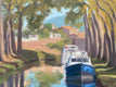 Original art for sale at UGallery.com | Canal du Midi by Karen d’Angeac Mihm | $925 | oil painting | 18' h x 24' w | thumbnail 4