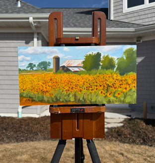 Field of Sunflowers by Karen d’Angeac Mihm |  Context View of Artwork 