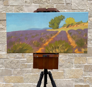 Lavender Field in Provence by Karen d’Angeac Mihm |  Context View of Artwork 