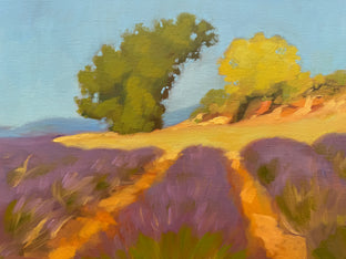 Lavender Field in Provence by Karen d’Angeac Mihm |   Closeup View of Artwork 