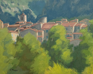 Village in Provence by Karen d’Angeac Mihm |  Artwork Main Image 