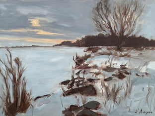 Winter at the Lake by Karen d’Angeac Mihm |  Artwork Main Image 