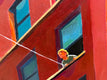 Original art for sale at UGallery.com | City Kid by Keith Thomson | $2,500 | mixed media artwork | 16' h x 24' w | thumbnail 4