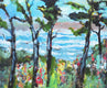 Original art for sale at UGallery.com | Surf and Pines by Kip Decker | $2,500 | acrylic painting | 30' h x 30' w | thumbnail 4