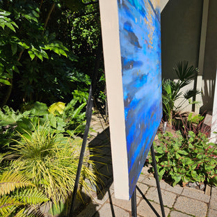 Water Dance by Leslie Ann Butler |  Side View of Artwork 