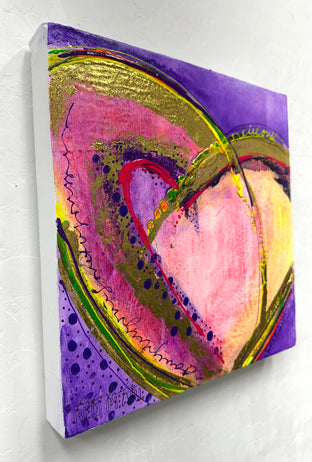 Love You by Linda Shaffer |  Side View of Artwork 