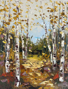 oil painting by Lisa Elley titled Autumn Glow