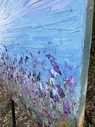 Capitola Shores by Lisa Elley |  Side View of Artwork 