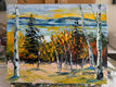 Original art for sale at UGallery.com | Lake Tahoe Fall's Last Embrace by Lisa Elley | $375 | oil painting | 11' h x 14' w | thumbnail 3