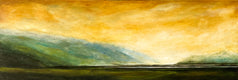 Original art for sale at UGallery.com | Awakening IV by Mandy Main | $1,000 | oil painting | 12' h x 36' w | thumbnail 1