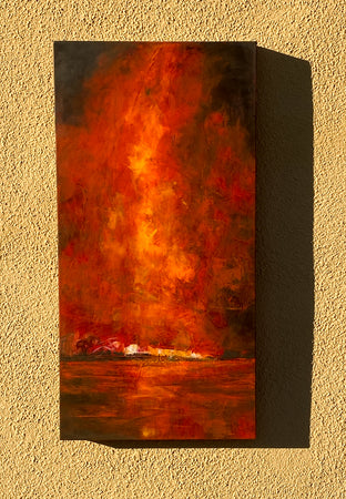 Red Sky at Night by Mandy Main |  Context View of Artwork 