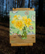 Original art for sale at UGallery.com | Daffodils on Green by Mary Beatty-Brooks | $400 | acrylic painting | 10' h x 8' w | thumbnail 3