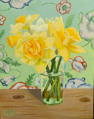 Daffodils on Green by Mary Beatty-Brooks |  Artwork Main Image 