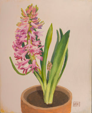 Hyacinth in Clay Pot by Mary Beatty-Brooks |  Artwork Main Image 