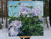 Original art for sale at UGallery.com | Peonies Following Irises by Mary Beatty-Brooks | $900 | acrylic painting | 20' h x 20' w | thumbnail 3