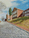 Original art for sale at UGallery.com | Up 23rd Street, Church Hill, Richmond, VA by Mary Beatty-Brooks | $475 | acrylic painting | 12' h x 9' w | thumbnail 1