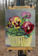 Original art for sale at UGallery.com | Yellow, Red and Purple Pansies by Mary Beatty-Brooks | $400 | acrylic painting | 10' h x 8' w | thumbnail 3