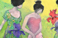 Original art for sale at UGallery.com | Flowers and Figures by Mary Pratt | $3,150 | oil painting | 48' h x 48' w | thumbnail 4