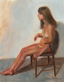 oil painting by McGarren Flack titled Posture in Profile